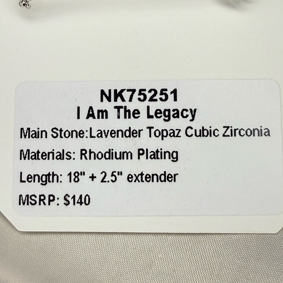 💥LIMITED 1DAY LEFT 💥 Bomb Party Rhodium with Lavender Tooaz Necklace - Picture 4 of 4